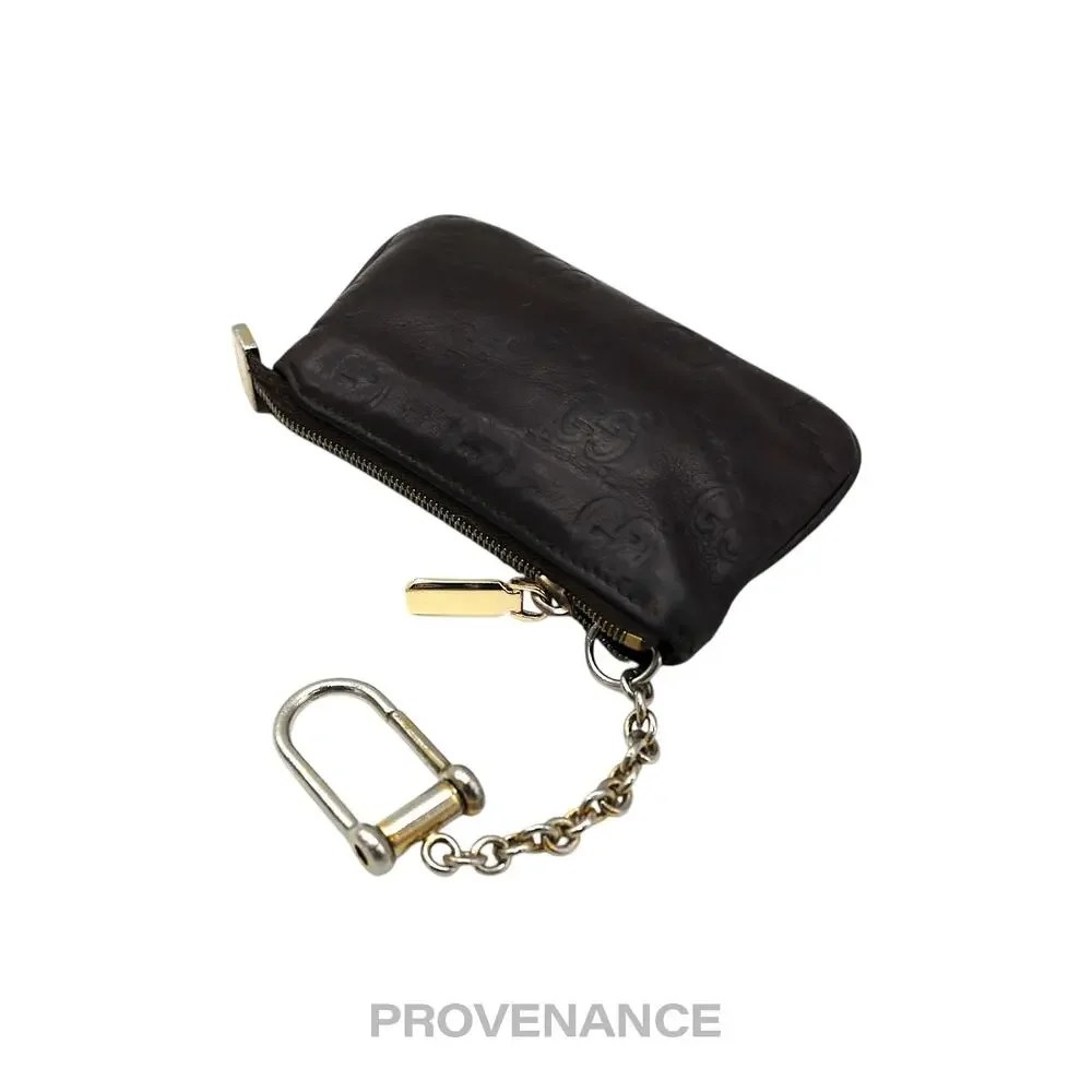 🔴 Gucci Key Pouch Cles - Chocolate Guccissima Leather - Picture 3 of 7